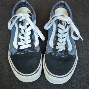 Vans Black and Blue Sneakers